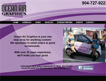 Tablet Screenshot of oceanairgraphics.com